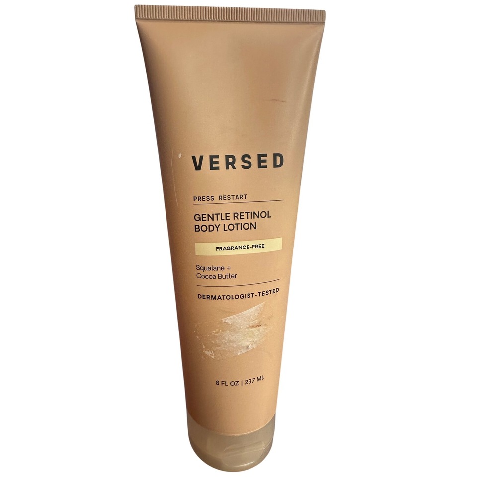 Versed Press Restart Gentle Retinol Body Lotion 8 oz Fragrance-Free Squalane